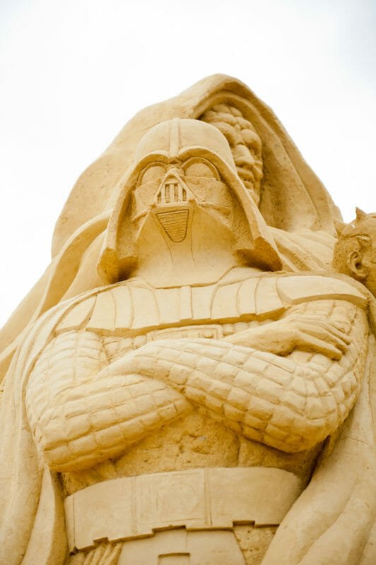 Darth Vader Scultura di Sabbia Festival di Burgas Bulgaria