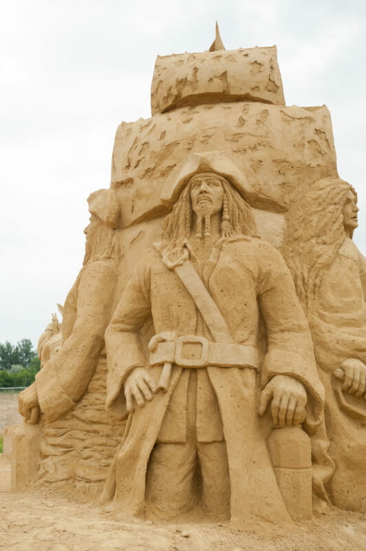 Scultura di Sabbia Pirati dei Caraibi