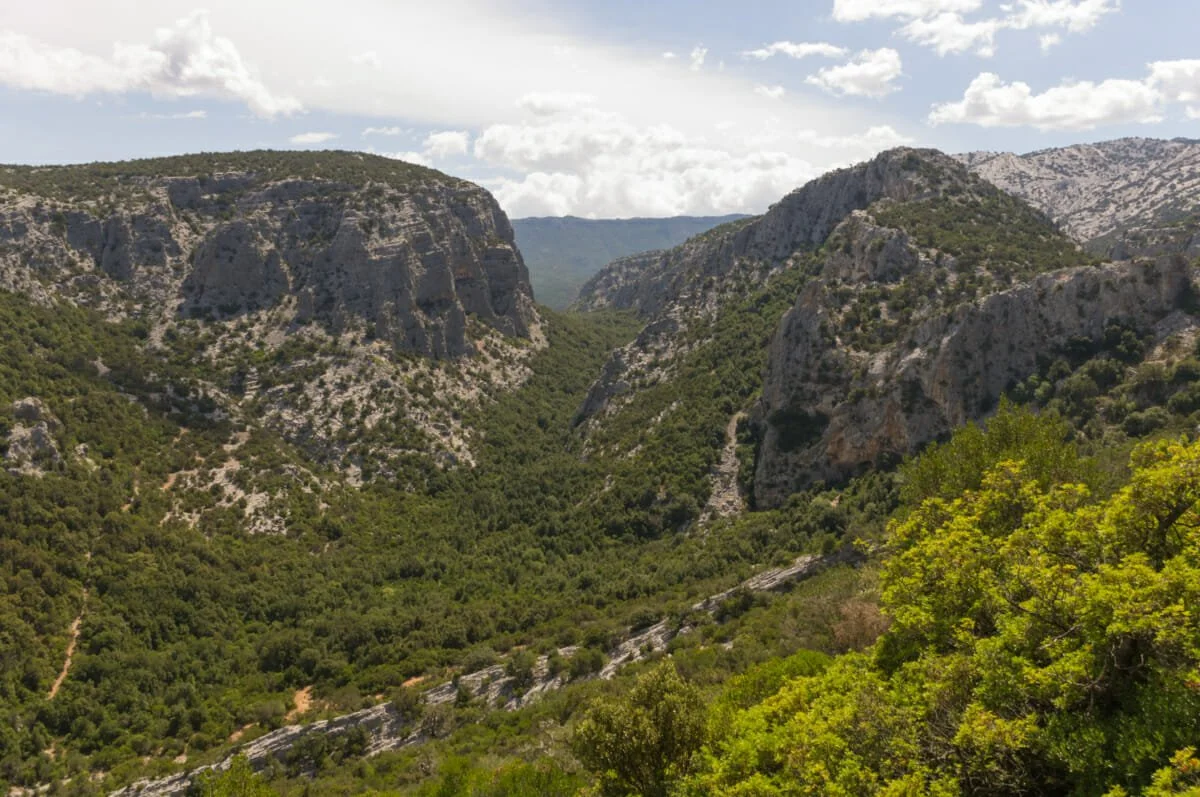 Blick auf das Tiscali-Tal